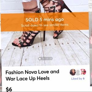 ❤️Sold❤️Fashion Nova Love & War Camo lace Up Heels